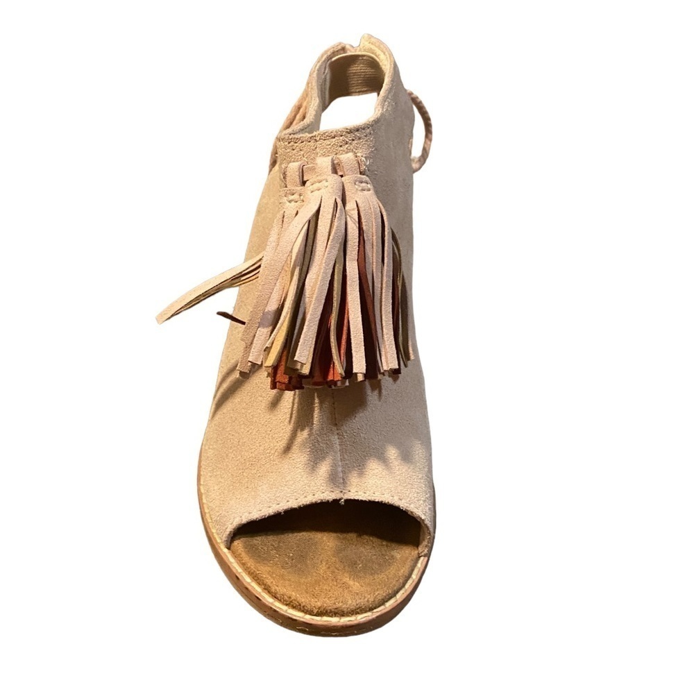 Women's Tom's Elba Blush Suede Tassel Booties - Picture 3 of 6